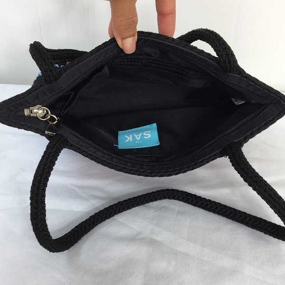 The SAK Crocheted Rainbow Mini Shoulder Bag EXCELLENT Condition - Picture 6 of 11